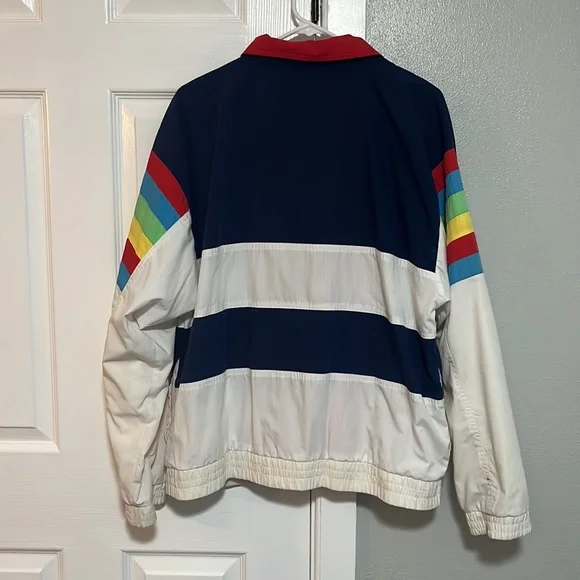 Vintage 80s-90s Lavon Sportswear Unisex Windbreaker Color Blocked Jacket - Picture 2 of 16